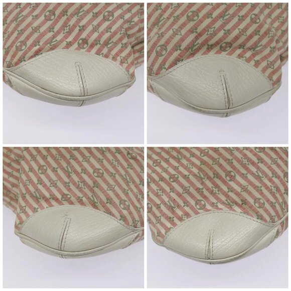 LOUIS VUITTON Mini Lin Croisette Marina PM Bag Pink White M95495 LV Auth 94959 - Picture 16 of 16